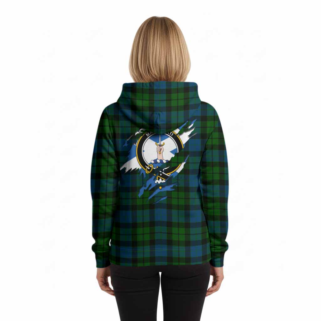 MacKay (McKay) Clan Crest In Me Tartan Hoodie Scotland Flag Style