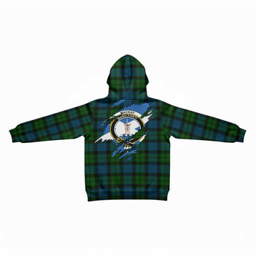 MacKay (McKay) Clan Crest In Me Tartan Kid Hoodie Scotland Flag Style