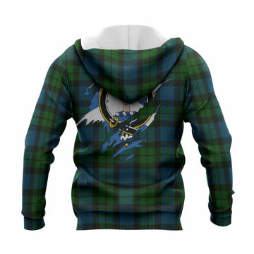 MacKay (McKay) Clan Crest In Me Tartan Knitted Hoodie Scotland Flag Style