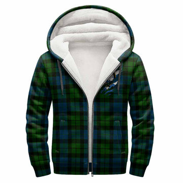 MacKay (McKay) Clan Crest In Me Tartan Sherpa Hoodie Scotland Flag Style