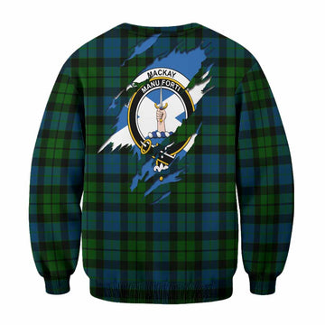 MacKay (McKay) Clan Crest In Me Tartan Sweatshirt Scotland Flag Style