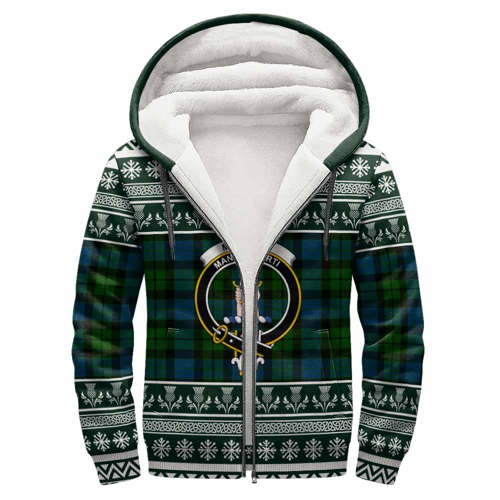 MacKay (McKay) Clan Tartan Christmas Fleece Hoodie with Family Crest - Tartan Vibes Clothing