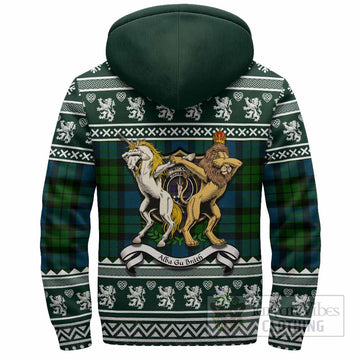 MacKay (McKay) Clan Tartan Crest Christmas Fleece Hoodie Coat of Arms Funny Style