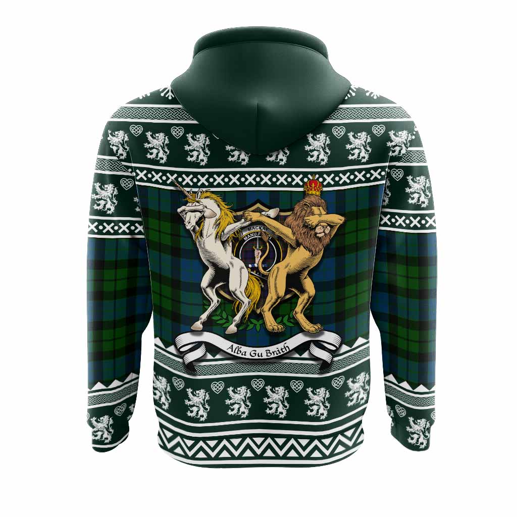 MacKay (McKay) Clan Tartan Crest Christmas Hoodie Coat of Arms Funny Style - Tartan Vibes Clothing
