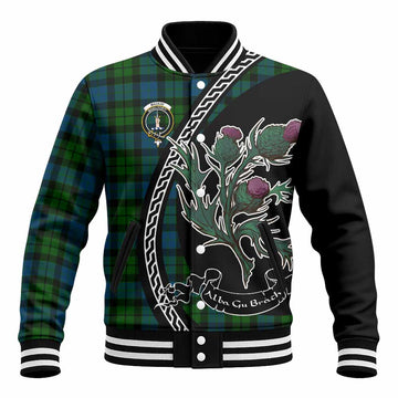 MacKay (McKay) Family Crest Tartan Baseball Jacket Alba Thistle Inspired