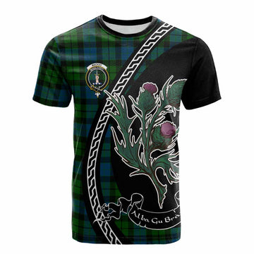 MacKay (McKay) Family Crest Tartan Cotton T-shirt Alba Thistle Inspired - Tartan Vibes Clothing