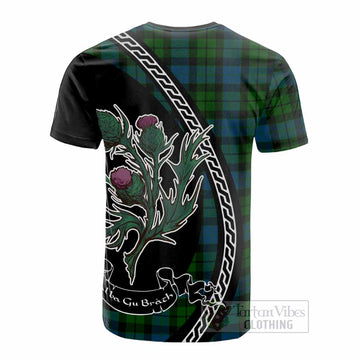 MacKay (McKay) Family Crest Tartan Cotton T-shirt Alba Thistle Inspired - Tartan Vibes Clothing