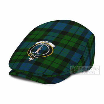 MacKay (McKay) Family Crest Tartan Jeff Cap, Tartan Flat Cap