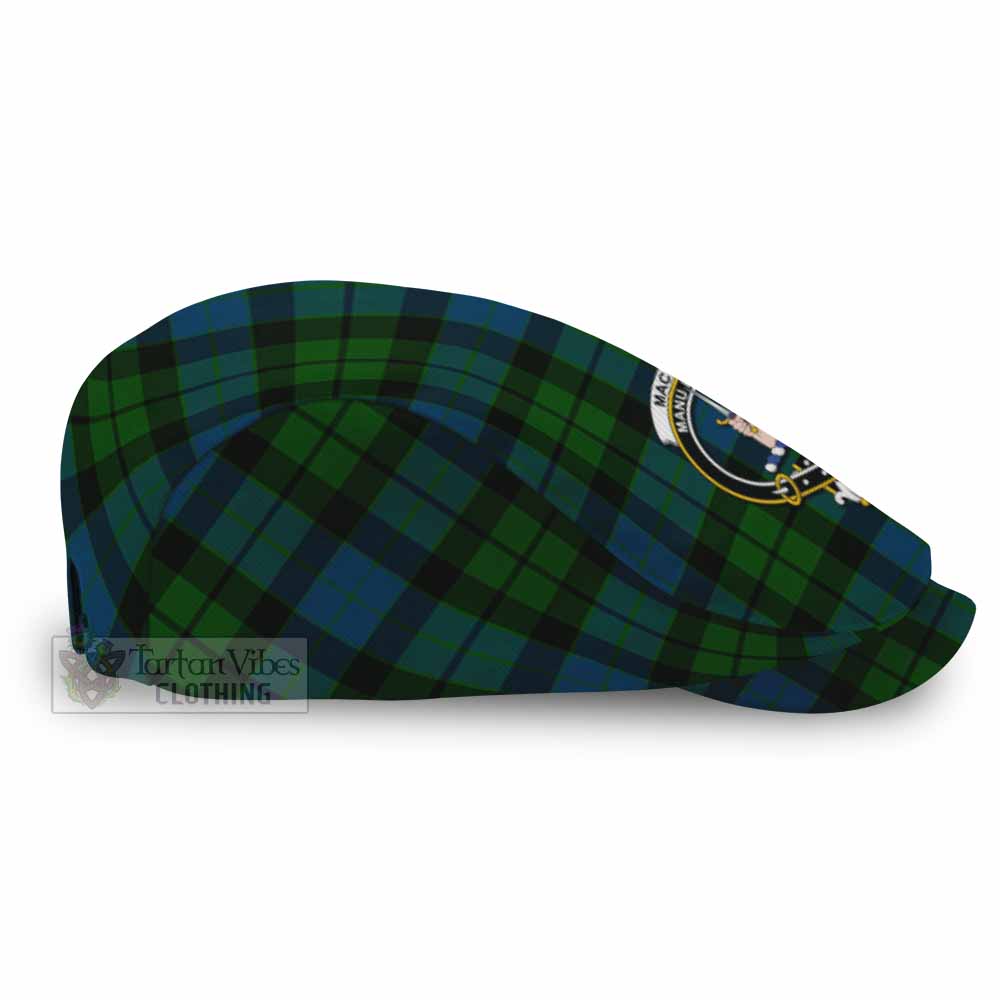 MacKay (McKay) Family Crest Tartan Jeff Cap, Tartan Flat Cap