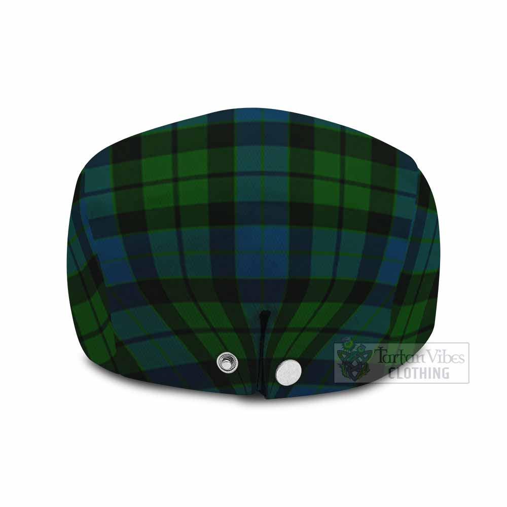 MacKay (McKay) Family Crest Tartan Jeff Cap, Tartan Flat Cap
