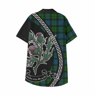 MacKay (McKay) Family Crest Tartan Kid Hawaiian Shirt Alba Thistle Inspired - Tartan Vibes Clothing