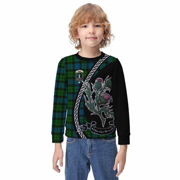 MacKay (McKay) Family Crest Tartan Kid Knitted Sweatshirt Alba Thistle Inspired