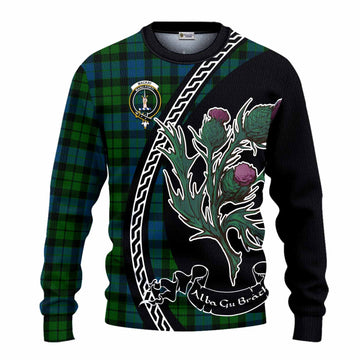 MacKay (McKay) Family Crest Tartan Knitted Sweater Alba Thistle Inspired