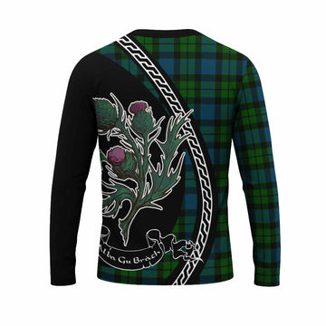 MacKay (McKay) Family Crest Tartan Long Sleeve T-Shirt Alba Thistle Inspired - Tartan Vibes Clothing