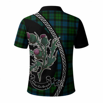 MacKay (McKay) Family Crest Tartan Polo Shirt Alba Thistle Inspired