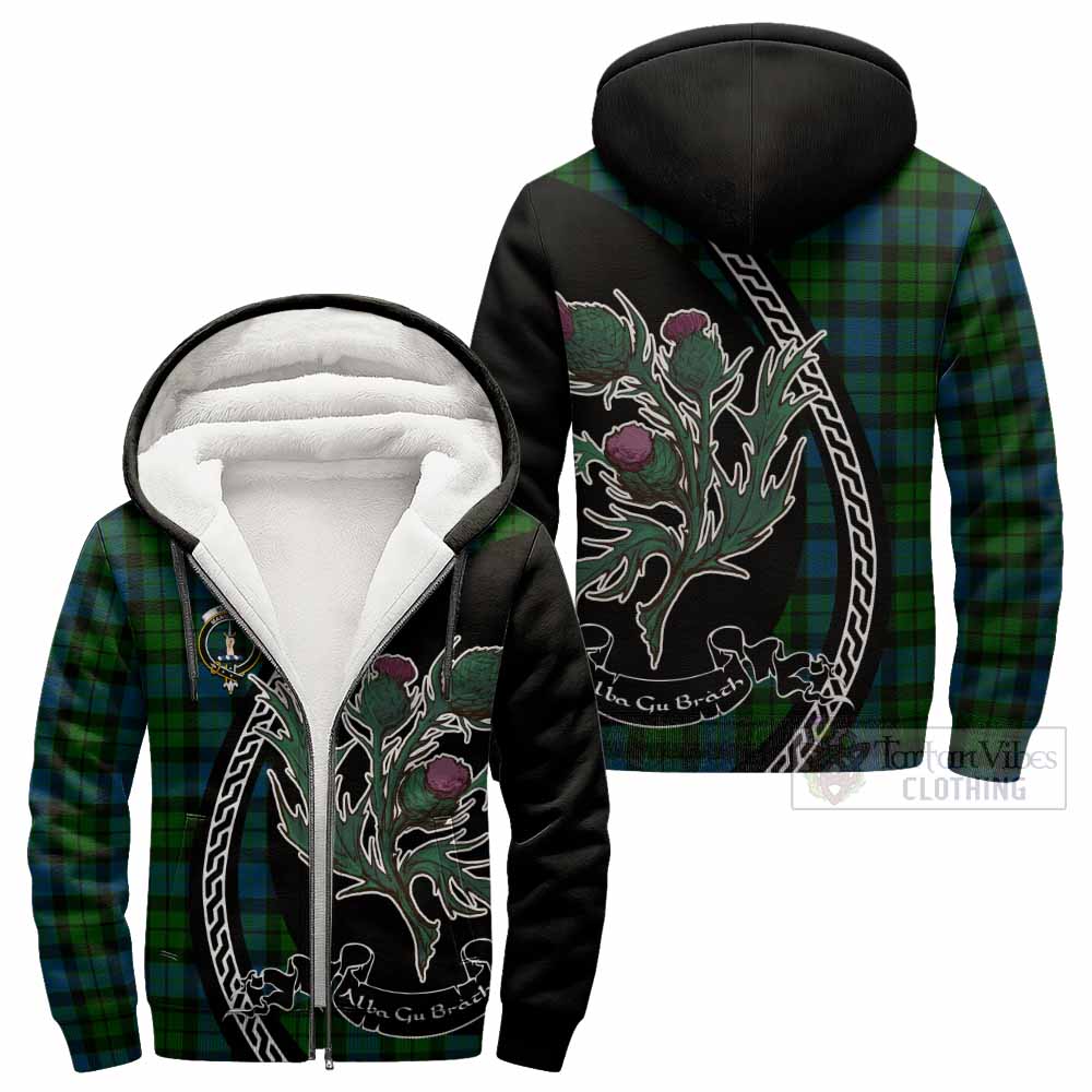 MacKay (McKay) Family Crest Tartan Sherpa Hoodie Alba Thistle Inspired - Tartan Vibes Clothing