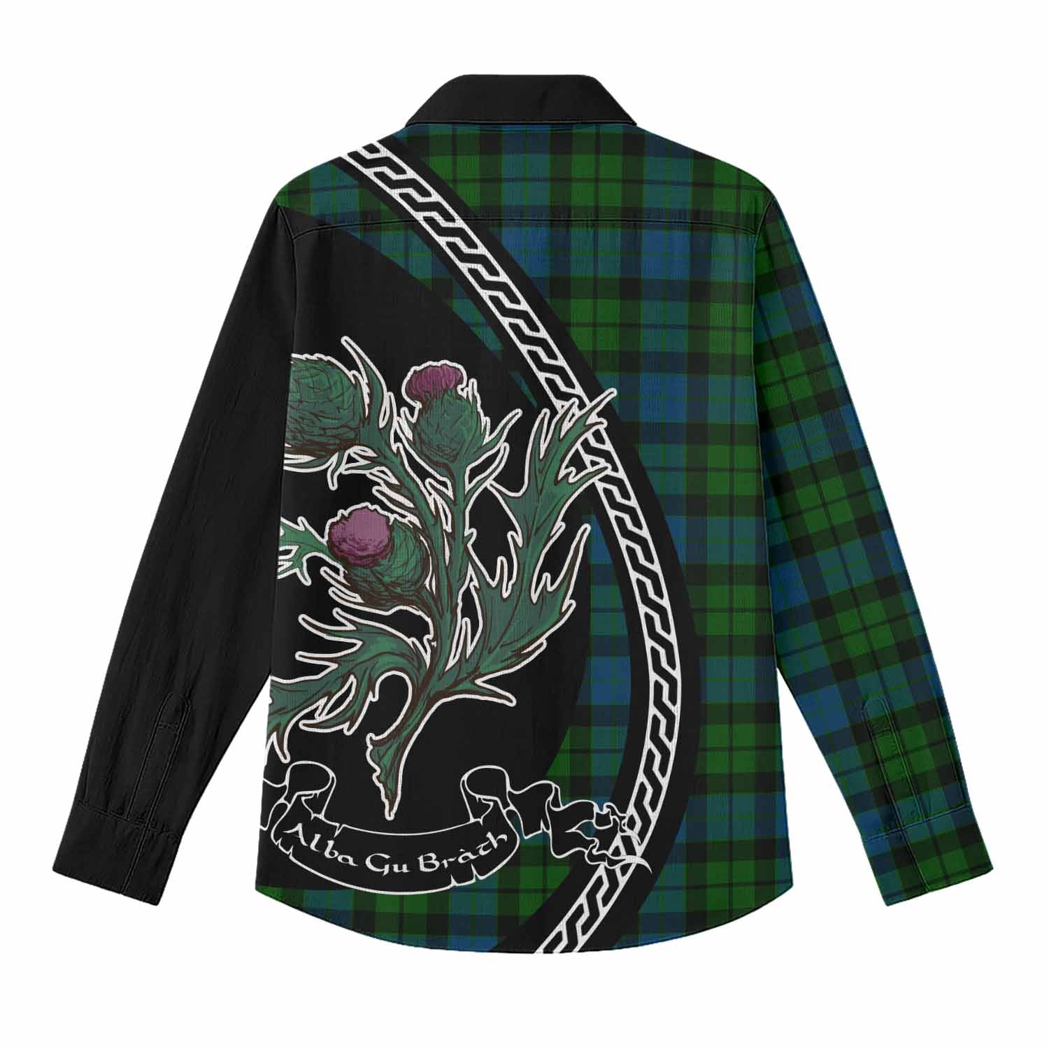 MacKay (McKay) Family Crest Tartan Women Casual Shirt Alba Thistle Inspired - Tartan Vibes Clothing