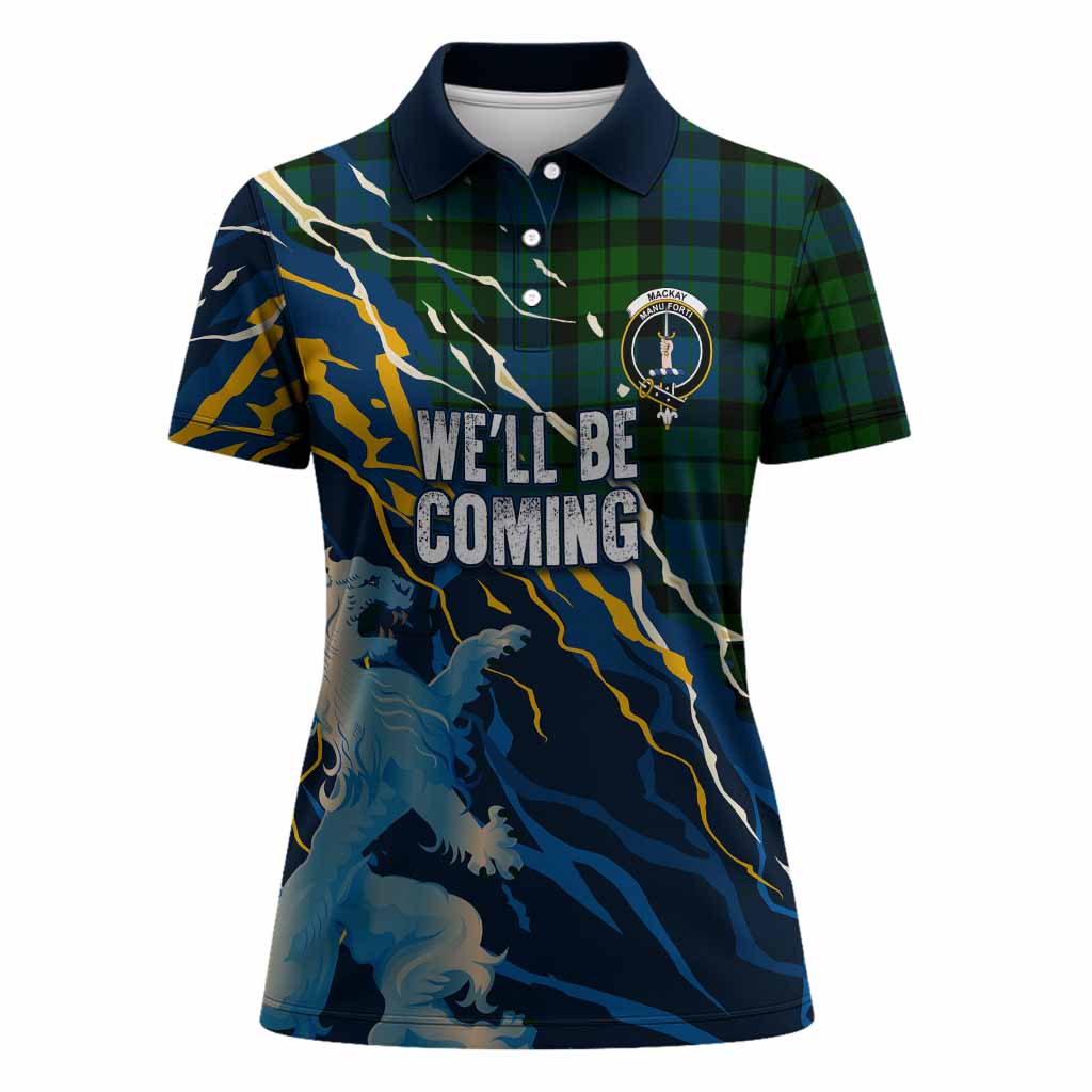 MacKay (McKay) Scotland Tartan Women Polo Shirt WC2026 Football - We'll Be Coming