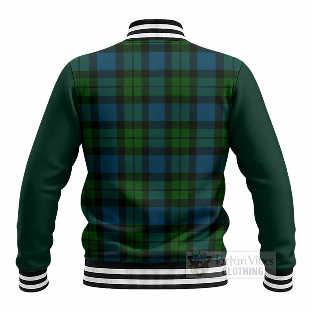MacKay (McKay) Tartan Accent Baseball Jacket with Family Crest