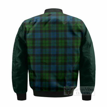 MacKay (McKay) Tartan Accent Bomber Jacket with Family Crest