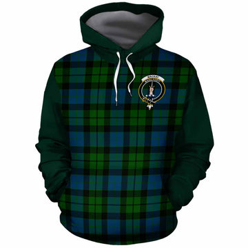 MacKay (McKay) Tartan Accent Cotton Hoodie with Family Crest