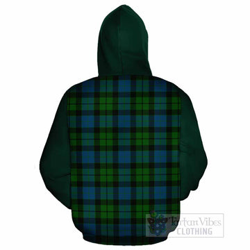 MacKay (McKay) Tartan Accent Cotton Hoodie with Family Crest