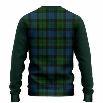 MacKay (McKay) Tartan Accent Knitted Sweater with Family Crest