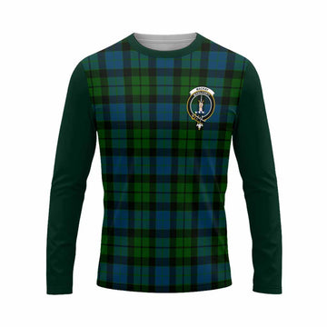 MacKay (McKay) Tartan Accent Long Sleeve T-Shirt with Family Crest