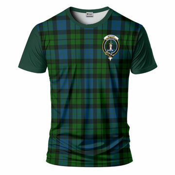 MacKay (McKay) Tartan Accent T-Shirt with Family Crest