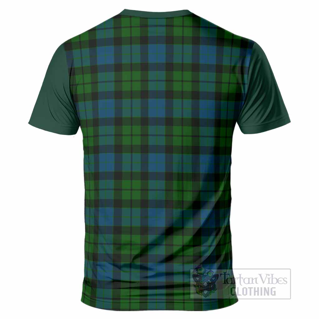 MacKay (McKay) Tartan Accent T-Shirt with Family Crest