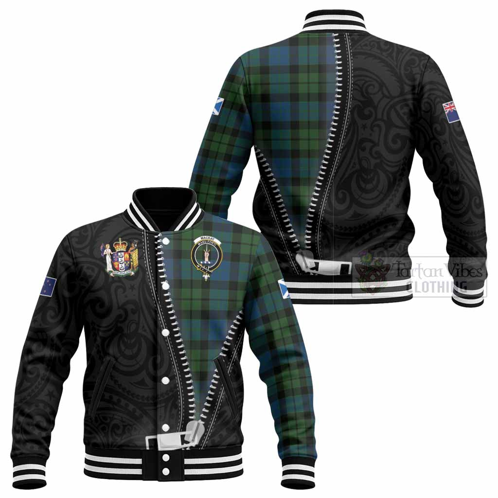 MacKay (McKay) Tartan Baseball Jacket New Zealand Pattern Unique Zipper Stylized