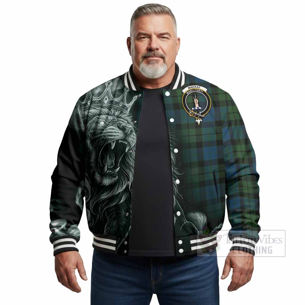 MacKay (McKay) Tartan Baseball Jacket Roaring Lion Heritage