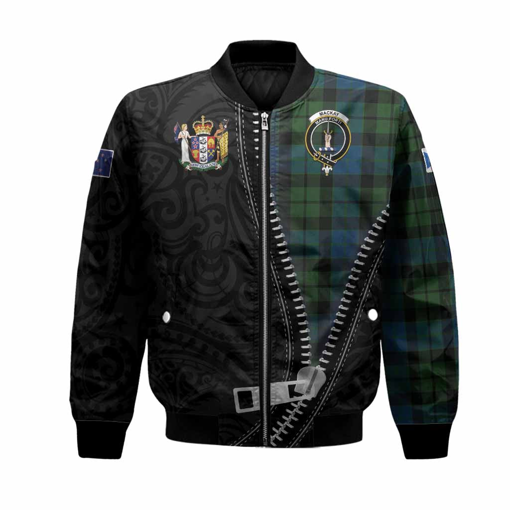 MacKay (McKay) Tartan Bomber Jacket New Zealand Pattern Unique Zipper Stylized