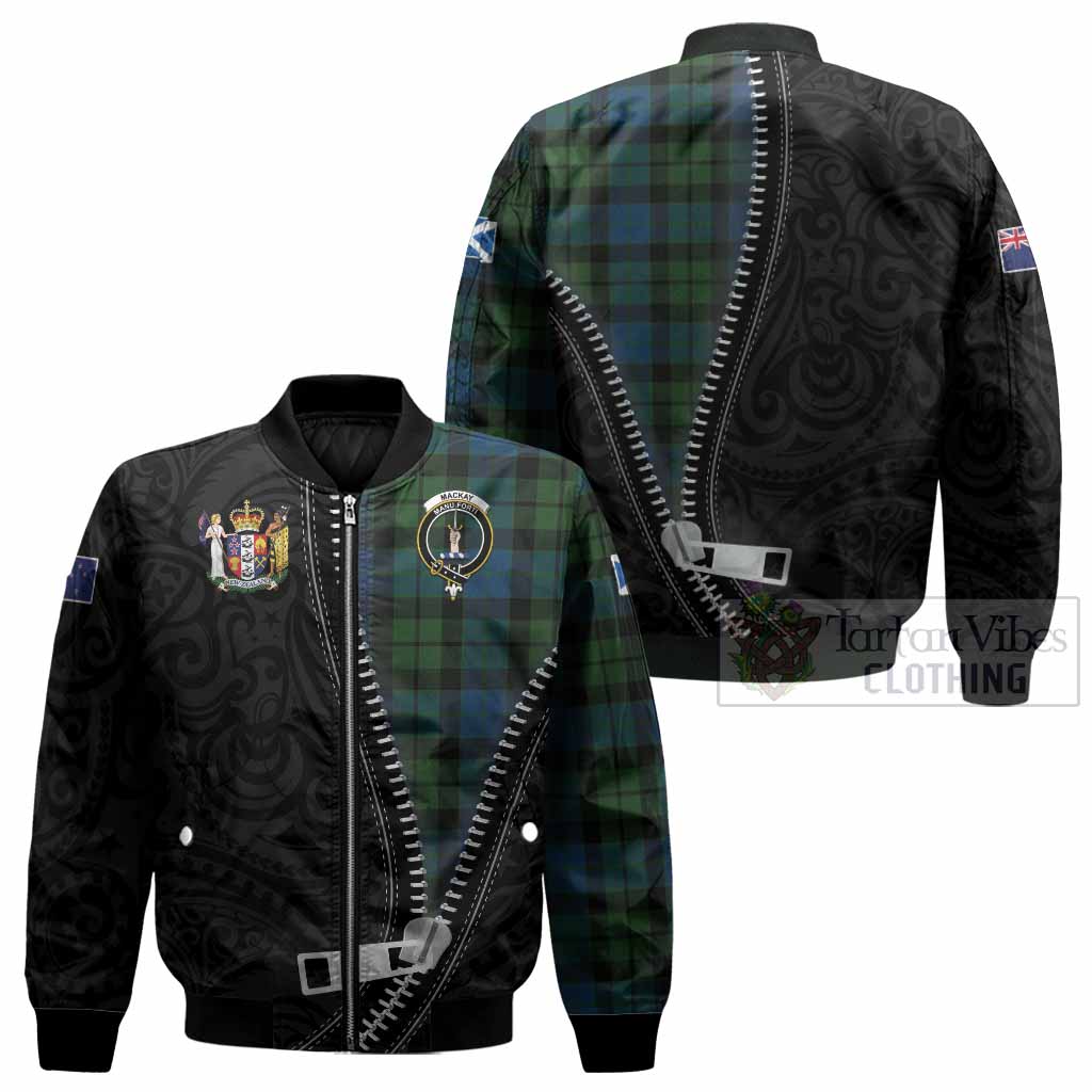 MacKay (McKay) Tartan Bomber Jacket New Zealand Pattern Unique Zipper Stylized