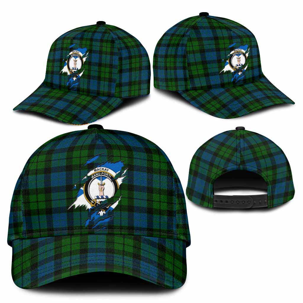 MacKay (McKay) Tartan Classic Cap with Family Crest In Me Style