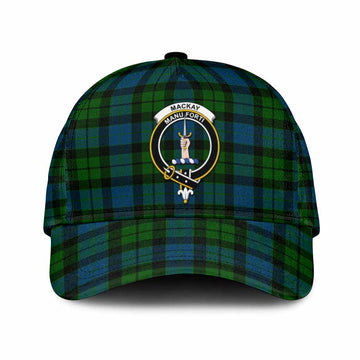 MacKay (McKay) Tartan Classic Cap with Family Crest