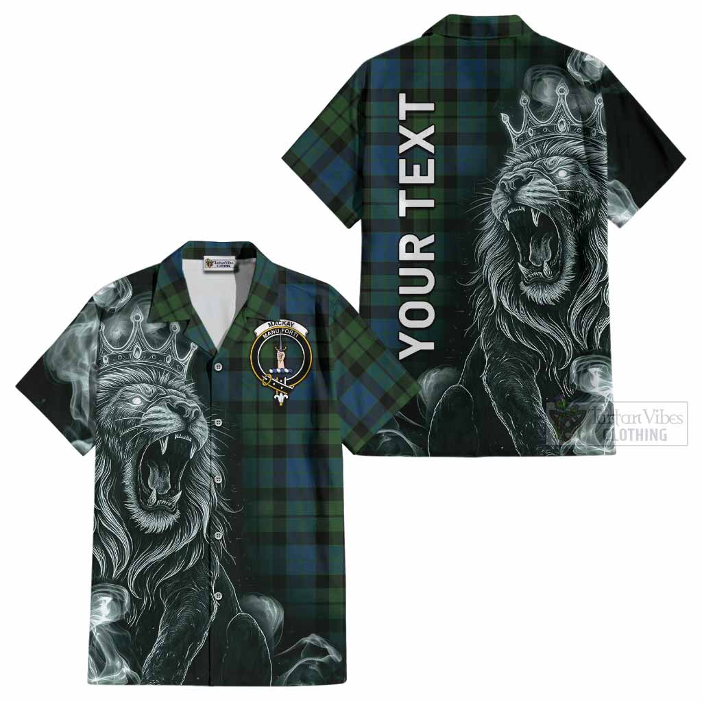 MacKay (McKay) Tartan Cotton Hawaiian Shirt Roaring Lion Heritage
