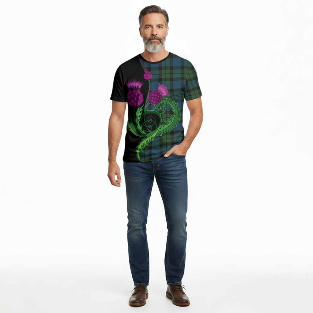 MacKay (McKay) Tartan Cotton T-shirt Traditional Scottish Thistle