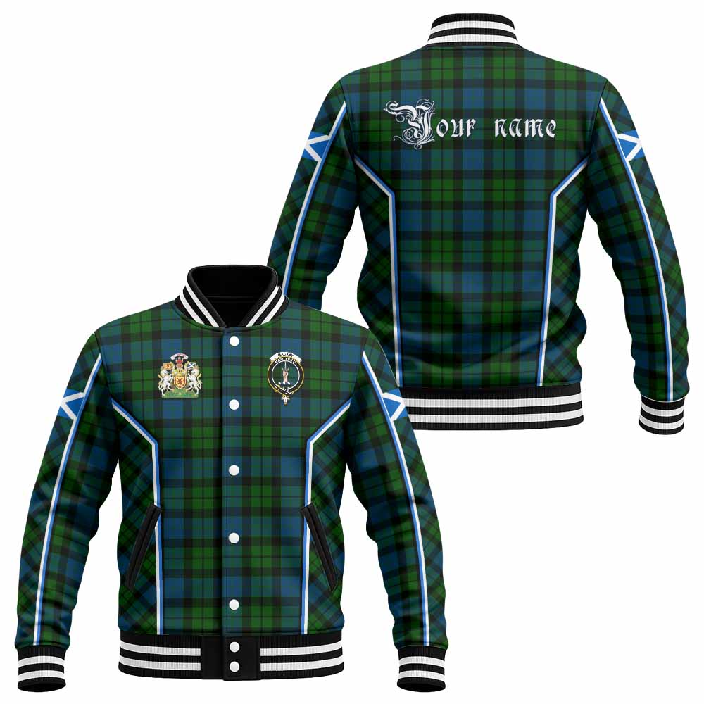 MacKay (McKay) Tartan Crest Baseball Jacket Scotland Coat of Arm Flag Style - Tartan Vibes Clothing