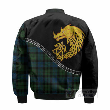 MacKay (McKay) Tartan Crest Bomber Jacket Legendary Dragon Knot Half Style