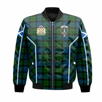 MacKay (McKay) Tartan Crest Bomber Jacket Scotland Coat of Arm Flag Style