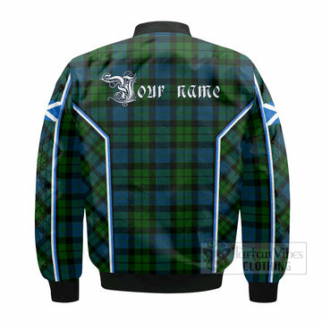 MacKay (McKay) Tartan Crest Bomber Jacket Scotland Coat of Arm Flag Style