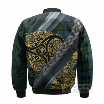 MacKay (McKay) Tartan Crest Bomber Jacket Scottish Triskele Celtic