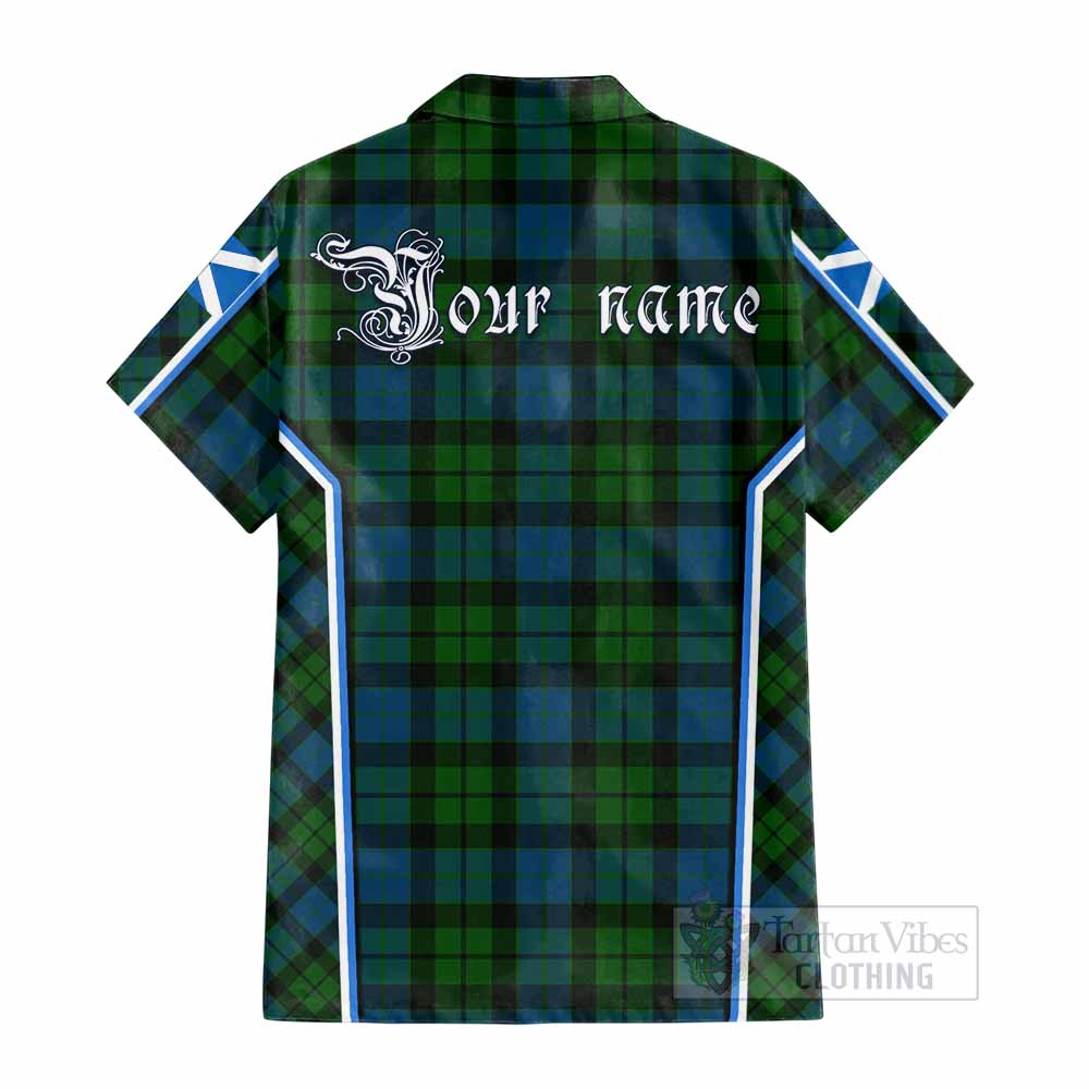 MacKay (McKay) Tartan Crest Cotton Hawaiian Shirt Scotland Coat of Arm Flag Style - Tartan Vibes Clothing