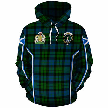 MacKay (McKay) Tartan Crest Cotton Hoodie Scotland Coat of Arm Flag Style