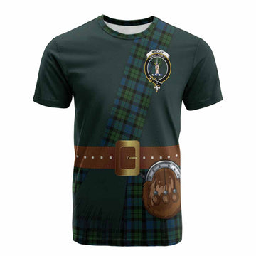 MacKay (McKay) Tartan Crest Cotton T-shirt Kilt Costume Style