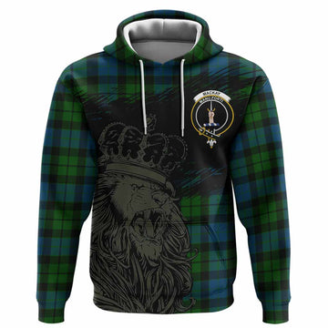 MacKay (McKay) Tartan Crest Hoodie Crowned Lion Heritage Style