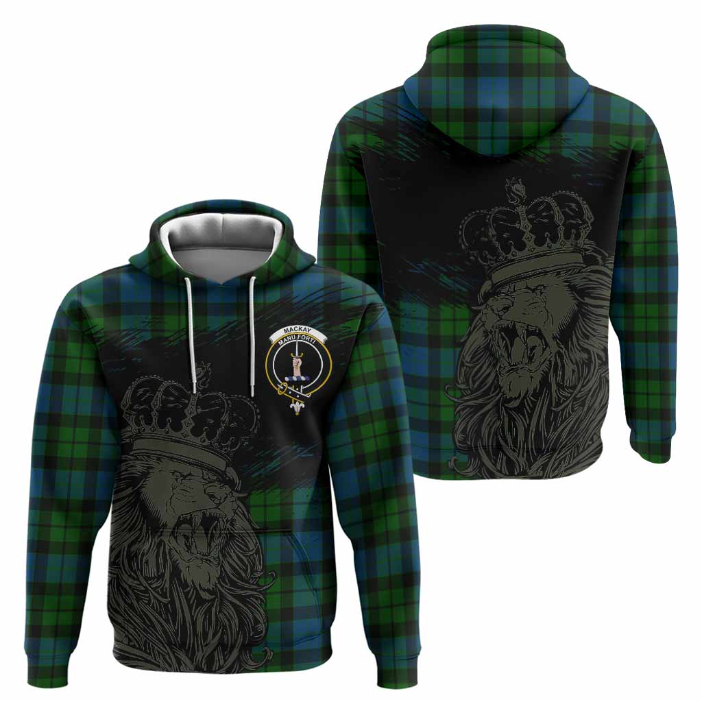 MacKay (McKay) Tartan Crest Hoodie Crowned Lion Heritage Style