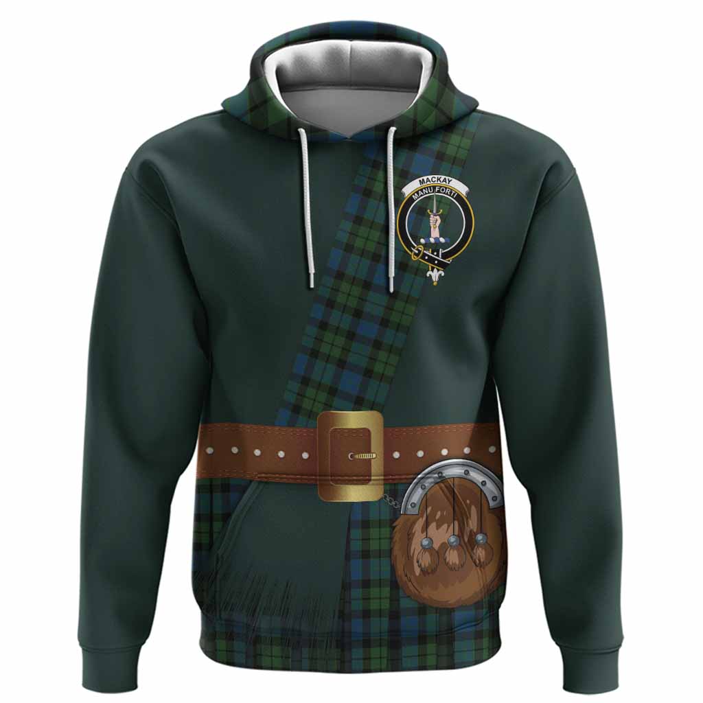 MacKay (McKay) Tartan Crest Hoodie Kilt Costume Style