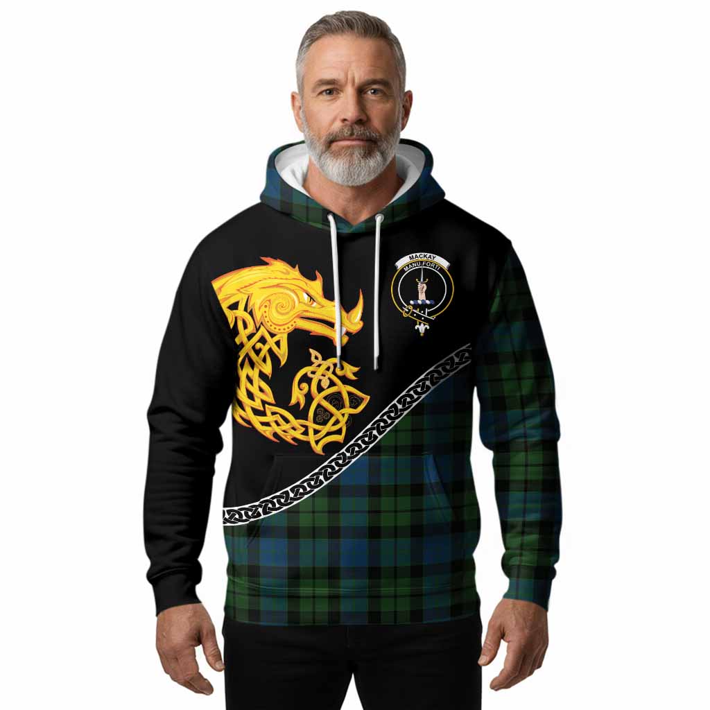 MacKay (McKay) Tartan Crest Hoodie Legendary Dragon Knot Half Style
